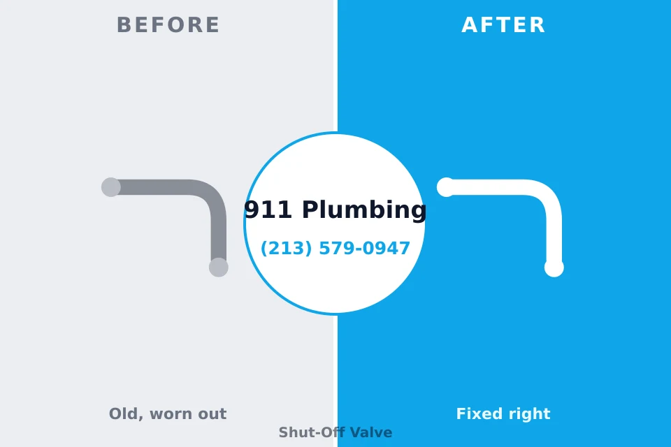 Before and after: plumbing repair Jersey Shore, PA